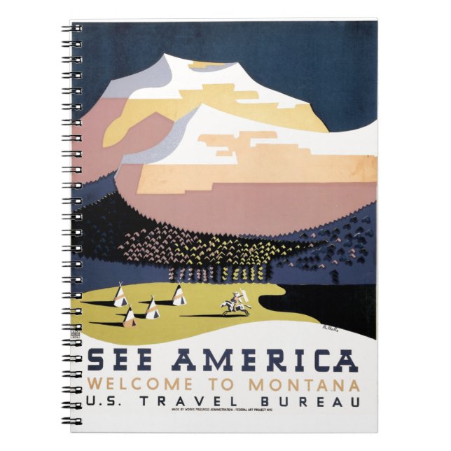 See America ~ Welcome to Montana Notebook (Front)