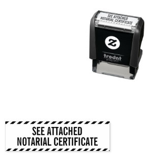 See Attached Notarial Certificate Notary Public Self-inking Stamp
