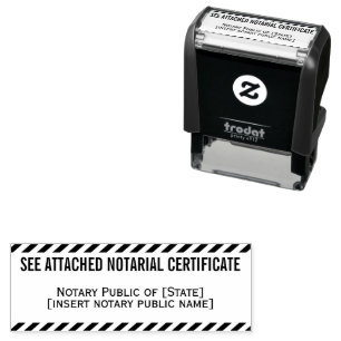 See Attached Notarial Certificate Notary Public Self-inking Stamp