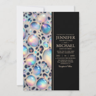 SEE BACK All-In-One Exotic Posh Wedding Invitation