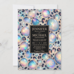 SEE BACK All-In-One Exotic Posh Wedding Invitation