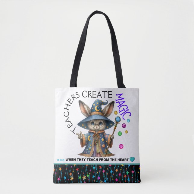 See Back - Customised Teacher Tote Bag (Front)