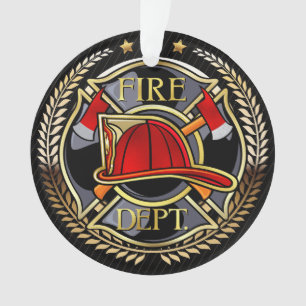 See Back - Firefighter Acrylic Ornament