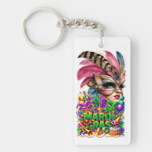 SEE BACK - Mardi Gras Key Ring
