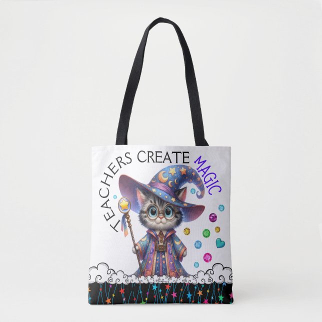 See Back - Version 2 - Customised Teacher Tote Bag (Front)