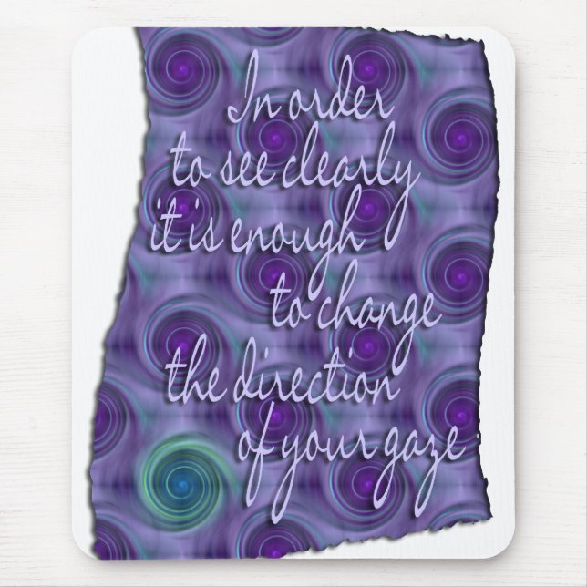 see Clearly - wisdom Mouse Pad (Front)