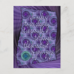 see Clearly - wisdom Postcard
