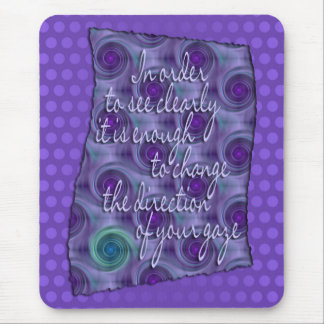 see Clearly - wisdom | violet dots Mouse Pad