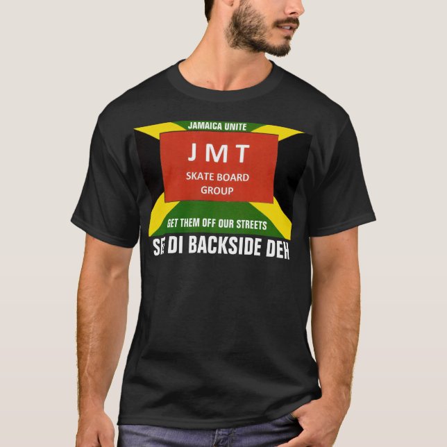SEE DI BACKSIDE DEH ? Basic Dark T-Shirt (Front)