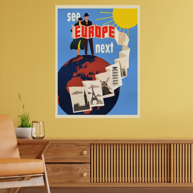 See Europe Next travel poster, Poster (Living Room 2)