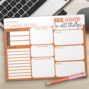 See Good in all Things To Do List Daily Planner Notepad