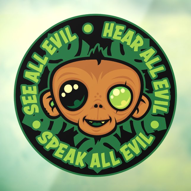 See, Hear and Speak All Evil Monkey (Sheet 3)