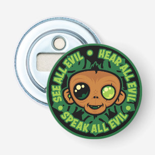 See, Hear and Speak All Evil Monkey Bottle Opener
