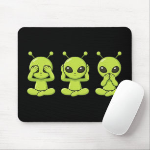 See, Hear, Speak No Evil Mouse Pad