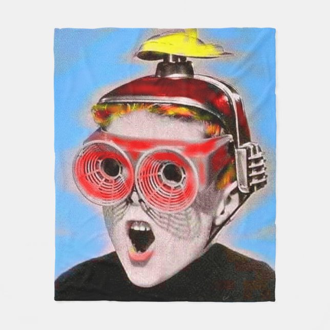 see into the future fleece blanket (Front)