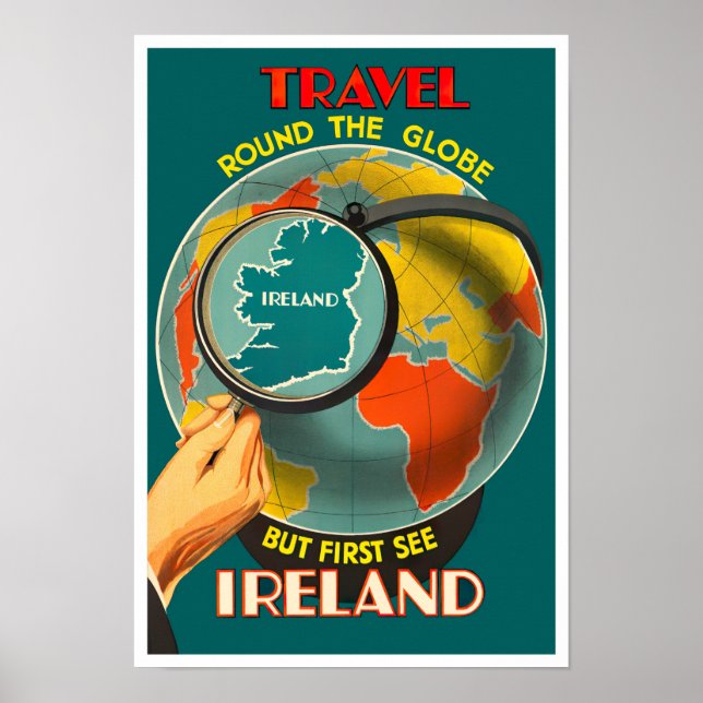 See Ireland first vintage travel Poster (Front)