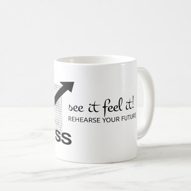 See It, Feel It: Motivational Inspiration Coffee Mug (Front Right)