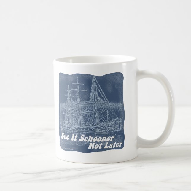 See it Schooner Historical Ship Art Coffee Mug (Right)
