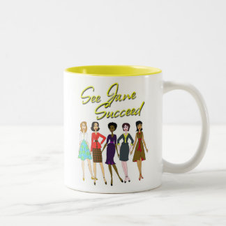 See Jane Succeed! Two-Tone Coffee Mug