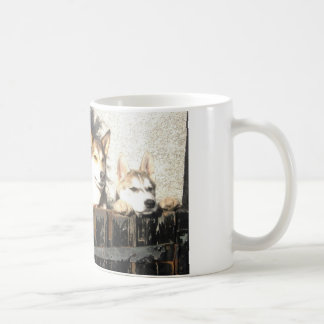 See me peeking !! coffee mug