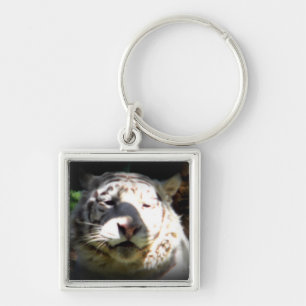 See Me White Tiger Key Ring