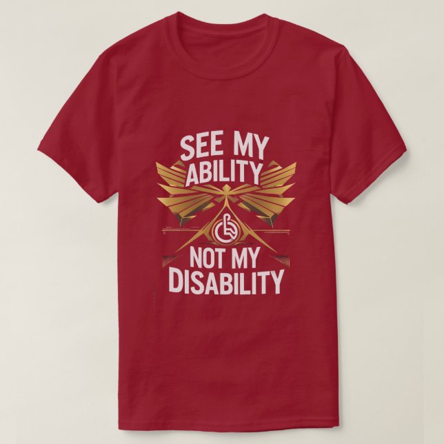 See My Ability – Empowerment T-Shirt Design (Design Front)