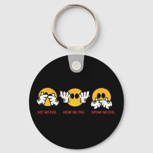See No Evil, Hear No Evil, Speak No Evil Key Ring