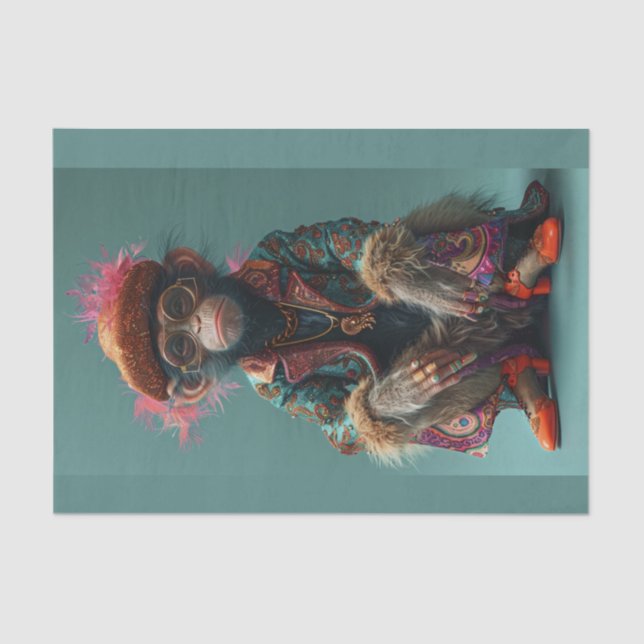 See No Evil Monkey Tissue Paper (Front)