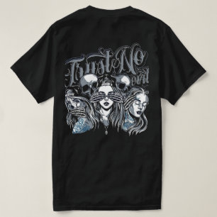 See No Evil, Speak No Evil" Tattoo Flash T-Shirt