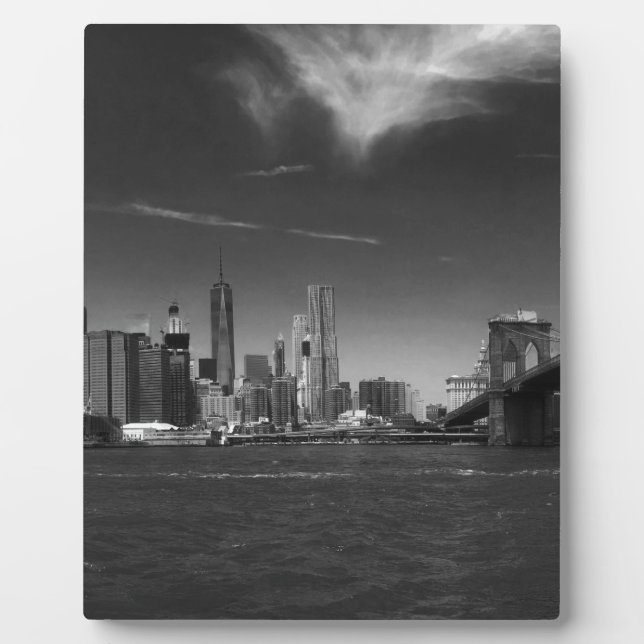 see on 2 products Panoramic Black White Brooklyn Plaque (Front)