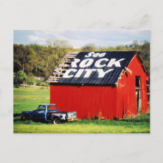 See Rock City Barn Postcard