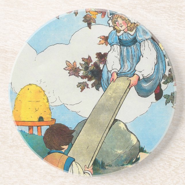See-saw, Margery Daw, Coaster (Front)