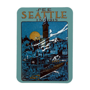 See Seattle in 1915 Magnet