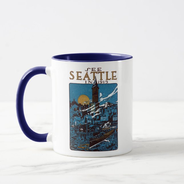 See Seattle in 1915 Mug (Left)