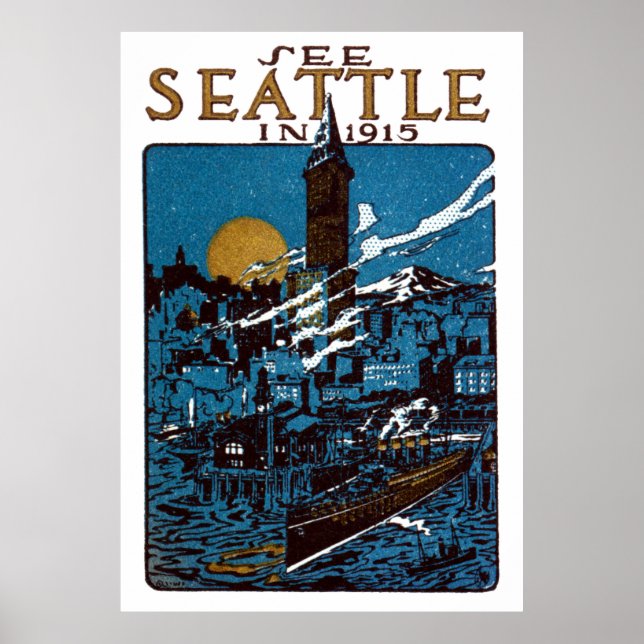 See Seattle in 1915 Poster (Front)