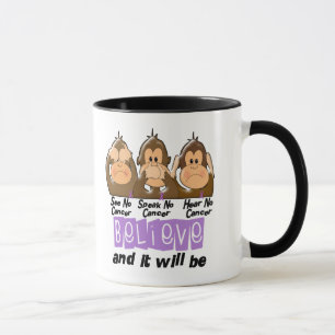 See Speak Hear No Cancer 1 Mug