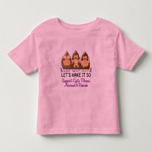 See Speak Hear No Cystic Fibrosis 2 Toddler T-Shirt