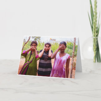 See, Speak, Hear No Evil Greetings Card