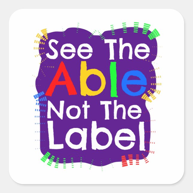 See The Able Not The Label (Front)