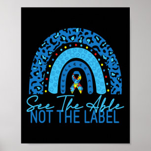 See The Able Not The Label Autism Awareness Puzzle Poster