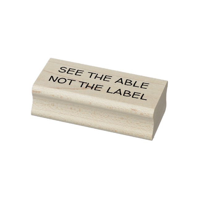 See the able, not the label  rubber stamp (Stamp)