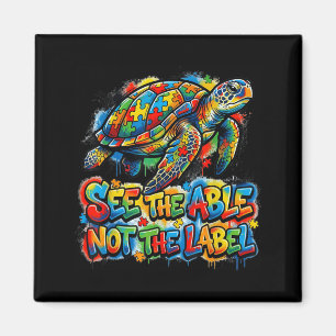See The Able Not The Label Sea Turtle Autism Magnet