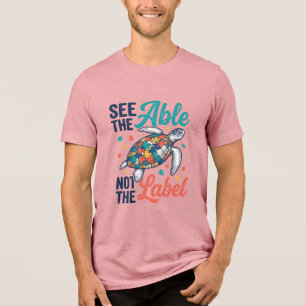 See the Able Turtle Puzzle Awareness Shirt Design_