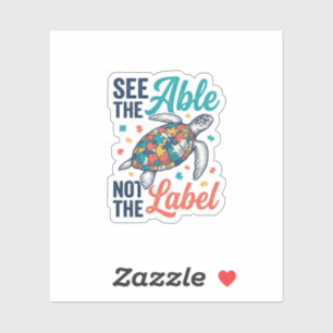 See the Able Turtle Puzzle Awareness Shirt Design_
