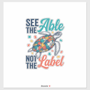 See the Able Turtle Puzzle Awareness Shirt Design_