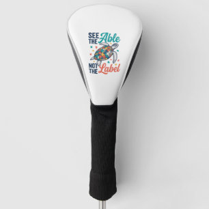 See the Able Turtle Puzzle Awareness Shirt Design_ Golf Head Cover