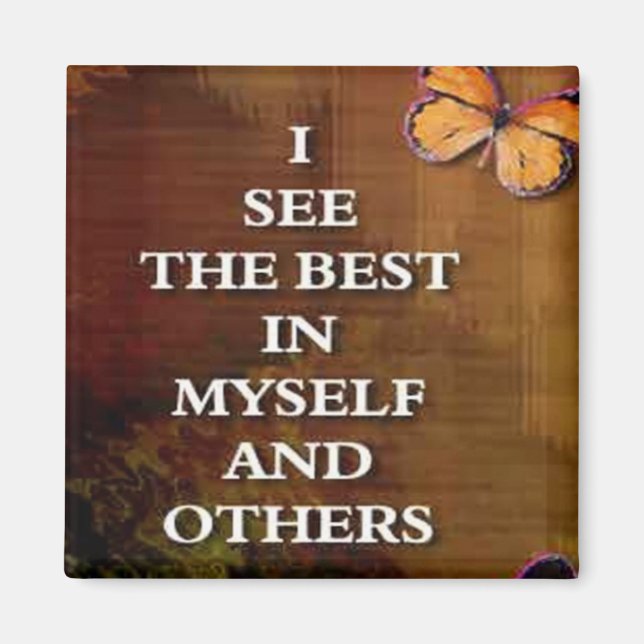 See The Best... words of affirmation magnets (Front)