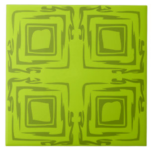 See The Forest Abstract Art Decorative Lime Tile