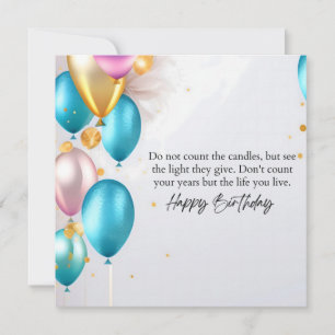 See the Light Birthday Card