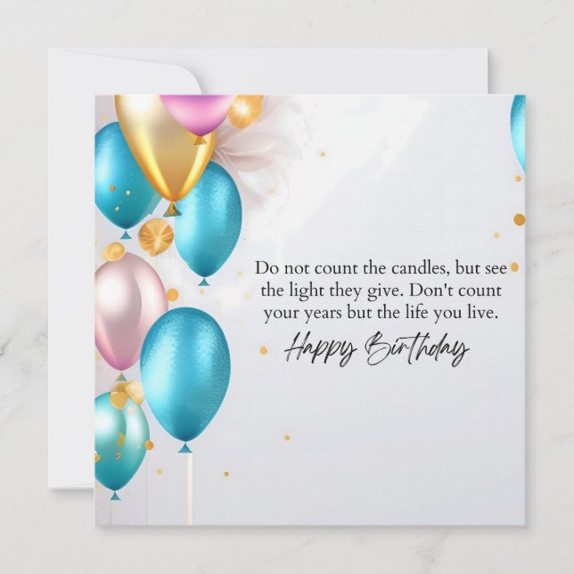 See the Light Birthday Card (Front)